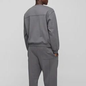 เสื้อสเวตเชิ้ตผู้ชาย สีพื้น ดีไซน์เรียบง่าย รับทำโลโก้ตามสั่ง สำหรับผู้ซื้อขายส่ง / ราคาถูก เสื้อผ้าลำลอง บริการ OEM แขนยาว - Product Image 6