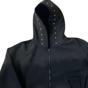 Sweat-shirt à capuche noir pour homme et femme, avec strass, personnalisé, tendance streetwear, décontracté, chaud, doux, tendance, pour tous les jours, automne - Product Image 6