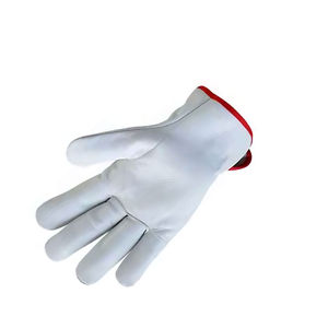 Haute qualité XL taille plein doigt assemblage gants peau de chèvre cuir coton/Nylon doublure étincelle de chaleur Anti-impact résistant lourd - Product Image 4