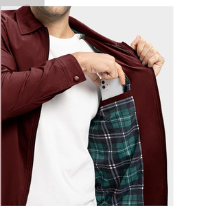 Chaqueta cortavientos Softshell transpirable ligera para hombre con logotipo personalizado impermeable uso al aire libre cierre de cremallera de motocicleta - Product Image 4