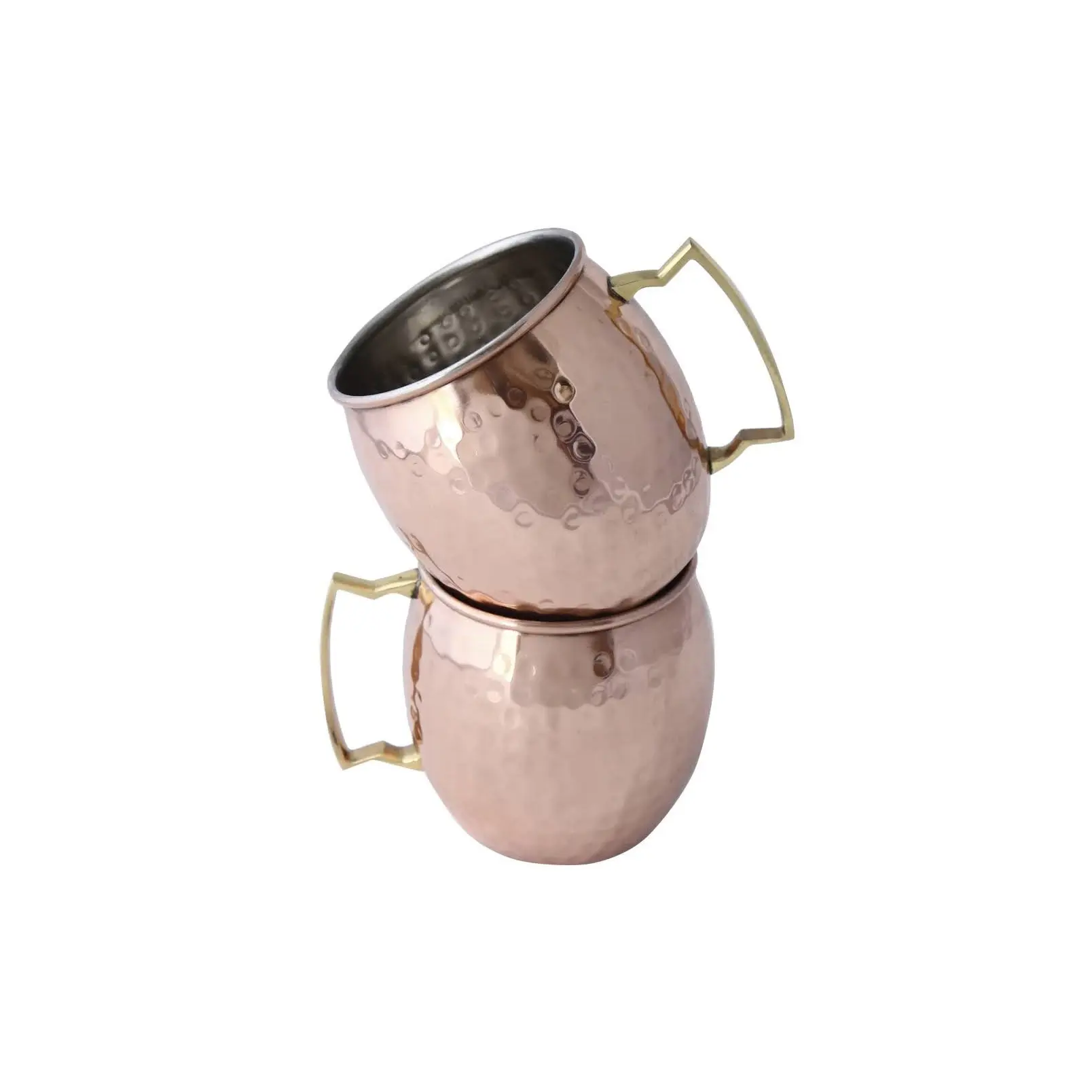 銅メッキステンレス鋼ミュールマグ真鍮ハンドル付き水飲み用卸売価格