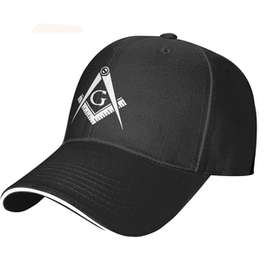 Gorra de Béisbol Masónica Ajustable y Cómoda, Perfecta para Ceremonias de Logia, Eventos al Aire Libre, Uso Casual y Diario - Product Image 1