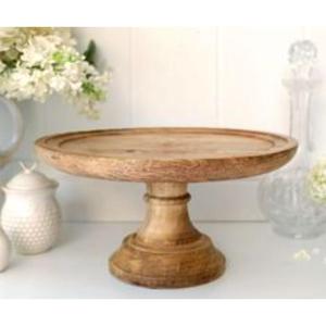 Support à gâteau traditionnel en bois pour mariages d'inspiration vintage Tea Parties Baby Showers et présentations de desserts de vacances - Product Image 1