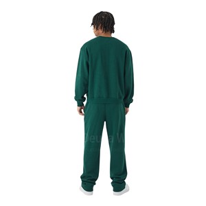 Survêtement à imprimé personnalisé pour homme, 100% coton, deux pièces, pantalon de survêtement en molleton français et sweat-shirt à col rond - Product Image 5