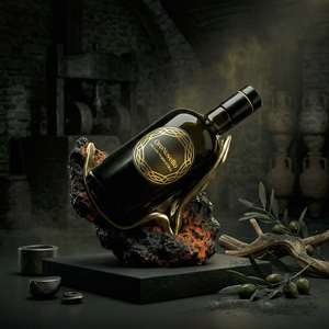 Excelente sabor 100% italiano de alta calidad prensado en frío aceite de oliva virgen extra botella de vidrio de 500Ml para condimentos - Product Image 2