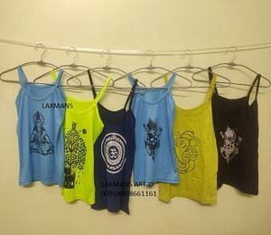 Nuevo estilo de moda de alta calidad de algodón impreso señoras Casual Tops/camisetas al por mayor de La India - Product Image 1