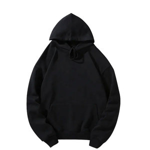High Quality 100% Cotton Terry Regular Fit Men Winter Streetwear <b>Thick</b> <b>Fleece</b> Drop Shoulder Pocket Basics Embroidered Hoodie - Product Image 6