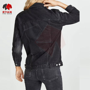 Chaqueta Vaquera de Moda para Mujer, Chaqueta de Mezclilla de Algodón Premium al por Mayor, Marca Privada OEM - Product Image 2