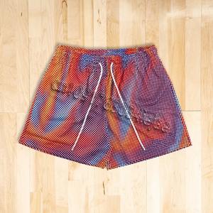 กางเกงขาสั้นชายหาดทรงหลวมสำหรับผู้ชายใส่ในฤดูร้อนกางเกงขาสั้นผู้ชายสำหรับว่ายน้ำลายกราฟิกเปลวไฟขนาดใหญ่พิเศษพิมพ์ลาย3D แฟชั่นลำลองแห้งเร็วกางเกงขาสั้นผู้ชาย - Product Image 3