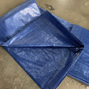 Lona textil de PE para exteriores, lámina de plástico resistente al agua, estilo liso con ojales de aluminio para lana y telas mezcladas - Product Image 3