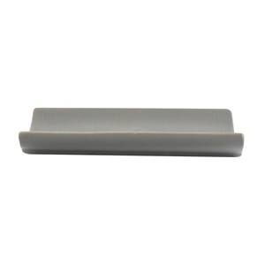 Portasapone in Ceramica Grigia a Forma di Palma - Product Image 1