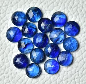 ธรรมชาติสีฟ้า Kyanite กุหลาบตัดอัญมณี 5 มม.6 มม.แท้ Kyanite Cabs หลวมเหลี่ยมแบนกลับหิน Cabochons ขายส่ง OEM - Product Image 3