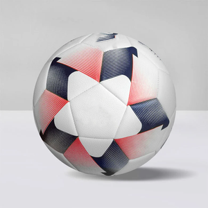 Ballon de football en PU cousu à la machine, taille 5, pour entraînement d'équipe junior, événements en plein air et entraînement de niveau débutant - Product Image 1