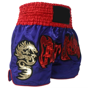 กางเกงขาสั้นแบบชาวไทย MMA แบบออกแบบได้ตามที่ต้องการกางเกงขาสั้นสำหรับยิมสีพื้น6XL มีลวดลายเป็นชิ้นๆ - Product Image 4