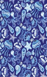 Toalla de playa de algodón personalizable 350 GSM Digital impresa con estilo tropical para gimnasio Vacaciones verano tomar el sol 62 - Product Image 6