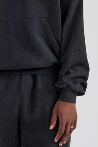 Meilleur survêtement délavé à l'acide pour hommes de style de la rue OEM personnalisé Regular Fit surdimensionné conception sérigraphie vêtements de sport survêtement - Product Image 5