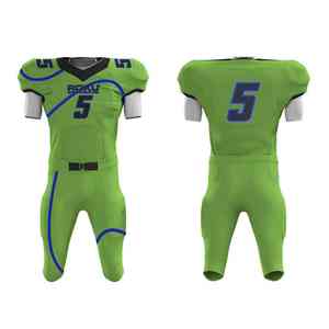 Uniforme de football américain 100% polyester sur mesure respirant de haute qualité grande taille sans manches taille XL votre propre ensemble imprimé - Product Image 5