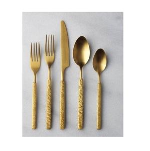 ชุดช้อนส้อมสแตนเลสสตีลชุบทองสำหรับงานแต่งงาน,ชุดช้อนส้อมและช้อนส้อมช้อนส้อมมีดมีด้ามจับโลหะสำหรับงานแต่งงานสุดหรูปลอดภัยและมีสุขภาพดี - Product Image 1