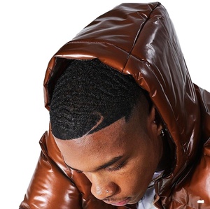 Vestes pour hommes à capuche avec fermeture éclair complète à la mode personnalisées veste coupe-vent respirante et imperméable avec logo personnalisé vestes bouffantes pour hommes - Product Image 5