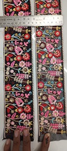 Colorido Floral bordado tul encaje ajuste ropa elegante hogar Textiles DIY manualidades bodas-Cuentas lentejuelas apliques Decoración - Product Image 4