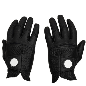 Gants de golf pour hommes en gros OEM, cuir Cabretta de haute qualité, respirants, imperméables, anti-UV, fermeture à pression, emballage personnalisé - Product Image 2
