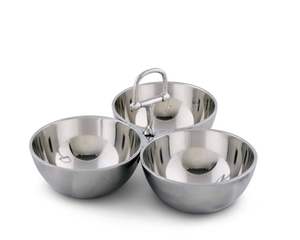 Support en acier inoxydable avec métal doré en forme de main Bol à noix et fruits secs Vaisselle Bols de service aux fruits profonds Fournisseur de l'Inde - Product Image 3