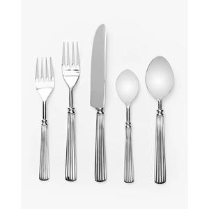 High Quality <b>Black</b> Color Coated Finished Stainless Steel Flatware Set Of 5 Spoon Fork Knife Dishwasher Safe <b>Cutlery</b> Home Use - Product Image 2