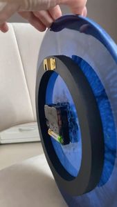 REFER RESIN <b>WALL</b> CLOCK WITH Unique Artistic Handmade Design <b>Wall</b> Clock Resin <b>Art</b> From India - Product Image 5