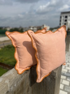 High Quality Customized Sustainable Solid Pattern Cotton <b>Pillow</b> Covers For Sofa And Living Room Decoration At Best Prices - Product Image 2