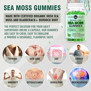 Capsules de mélange irlandais de <span class=keywords><strong>mousse</strong></span> de mer végétalienne sous marque privée, fabriquées aux États-Unis, pour soutenir l'immunité et favoriser la croissance des cheveux - Product Image 5