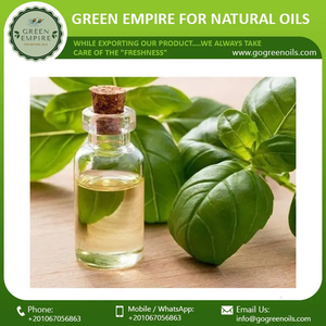 Aceite esencial de albahaca orgánica pura de alta calidad 100%, aceite portador de exportación a granel de LINALOOL natural - Product Image 2