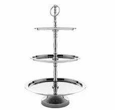 3-Tier Aluminum Decorative <b>Cake</b> <b>Stand</b> for Home Hotel Restaurant Birthday Parties Engagement Valentine's Day Celebration - Product Image 3