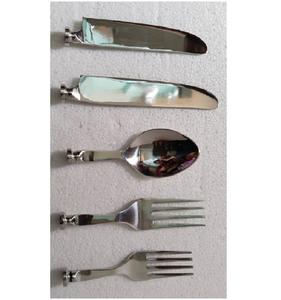 Cubiertos de acero inoxidable a precio de fábrica al por mayor, juego de cubiertos occidentales chapados en cobre de fabricante indio para fiestas de hotel y oficina - Product Image 4