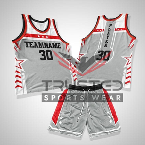 Maillot de basket-ball personnalisé de haute qualité, imprimé et cousu, prix compétitif, nouveau modèle, service OEM, logo d'équipe - Product Image 2