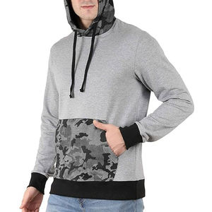 Chaqueta de Invierno con Capucha para Hombre, Diseño Personalizado, Patrón Sólido, 100% Algodón, Tejido de Punto, Ecológico, Secado Rápido - Product Image 2