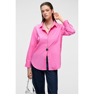 Chemise longue à manches longues en coton biologique 100% pour femme GRIMELANGE DELFINO, taille oversize - Product Image 2