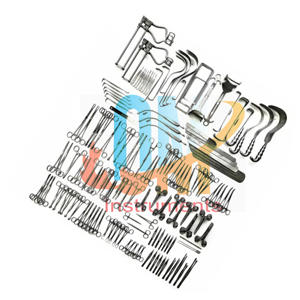 Juego de Instrumentos de Cirugía Laparotómica OldMed, 197 Piezas, Instrumentos Quirúrgicos Médicos, Acero Inoxidable de Grado Médico, Estándar Alemán - Product Image 3