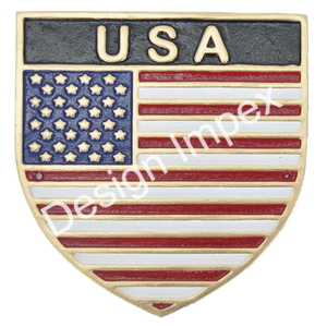 Plaque drapeau américain pour décoration murale - Product Image 1