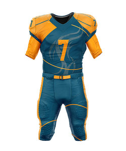 2025 meilleurs uniformes de Football américain sublimés personnalisés usine en gros maillots en sergé manches courtes pour la saison estivale - Product Image 3