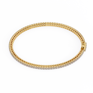 Fabulous 18K <b>Gold</b> Lab Grown Diamond Bracelet & <b>Bangle</b> Luxurious Jewelry Accessory - Product Image 1