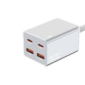 Cargador Gan de alta velocidad de 47W, adaptador de viaje PD de carga rápida tipo C, cargador súper rápido para teléfono móvil MacBook Laptop - Product Image 3