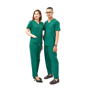Uniformes Scurbs Medical Scrubs Ensemble de haute qualité WRAP confortable stocké dans Polybag Fabricant vietnamien - Product Image 5