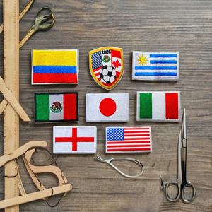 Parches Bordados Ecológicos con Banderas del Mundo, Diseño Termoadhesivo para Gorras, Banderas Nacionales al por Mayor - Product Image 1