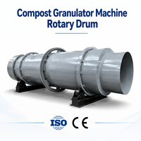 Machine à granulés de fumier à tambour rotatif, équipement de granulation humide à haut rendement, anti-adhérent, pour fumier de poulet et de vache
