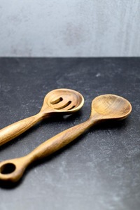 Modern Luxury Natural <b>Wooden</b> <b>Spoon</b> <b>Set</b> Handmade Durable Eco-Friendly Degradable Cooking Utensil Professional Chef Home Kitchen - Product Image 6