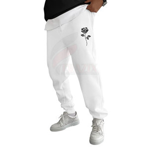 Nouveau pantalon de survêtement droit décontracté pour homme 100% Coton Écologique Séchage rapide Léger Confortable Imprimé délavé foncé OEM - Product Image 3