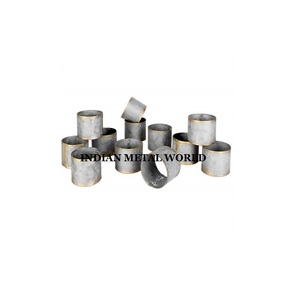Lot de 4 ronds de serviette galvanisés meilleur design rond rond rond rond en étain galvanisé pour accessoires de décoration de vaisselle - Product Image 4