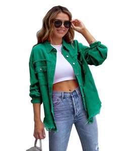 Nouvelle Veste en Jean Mi-Longue Décontractée à Revers et Manches Longues pour Femme, Collection Automne-Hiver 2025 - Product Image 1