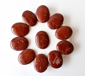 Piedras de Jaspe Rojo Pulido de Color Natural de Alta Calidad, Esfera de Piedras Preciosas Ensambladas para Decoración del Hogar - Product Image 1