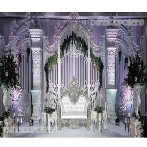 Marco de puerta de boda occidental Indo, Marcos traseros de recepción de boda de Toronto, paneles de puerta de Ceremonia de gran boda, decoración - Product Image 1